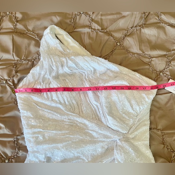 NWT Rene Ruiz One-Shoulder Sequin Dress, Size 10! - Picture 8 of 13